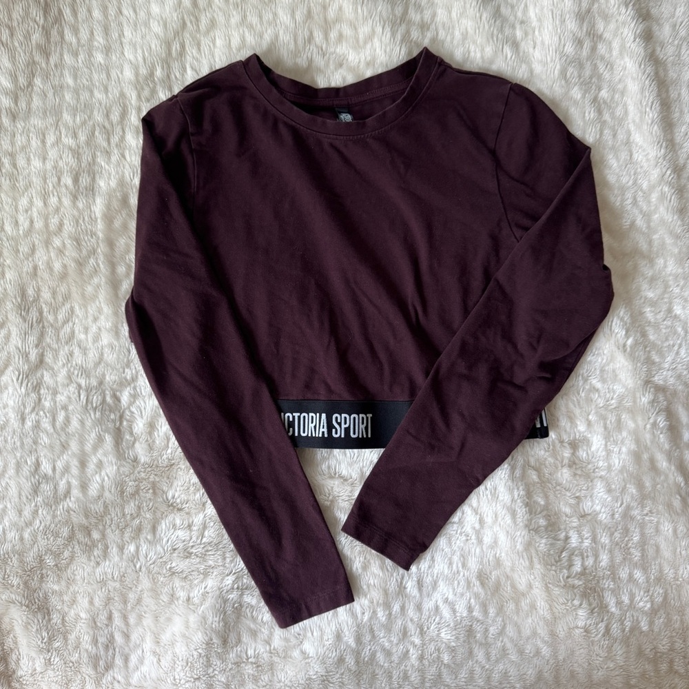 Victoria's Secret Dark Purple Crop Top